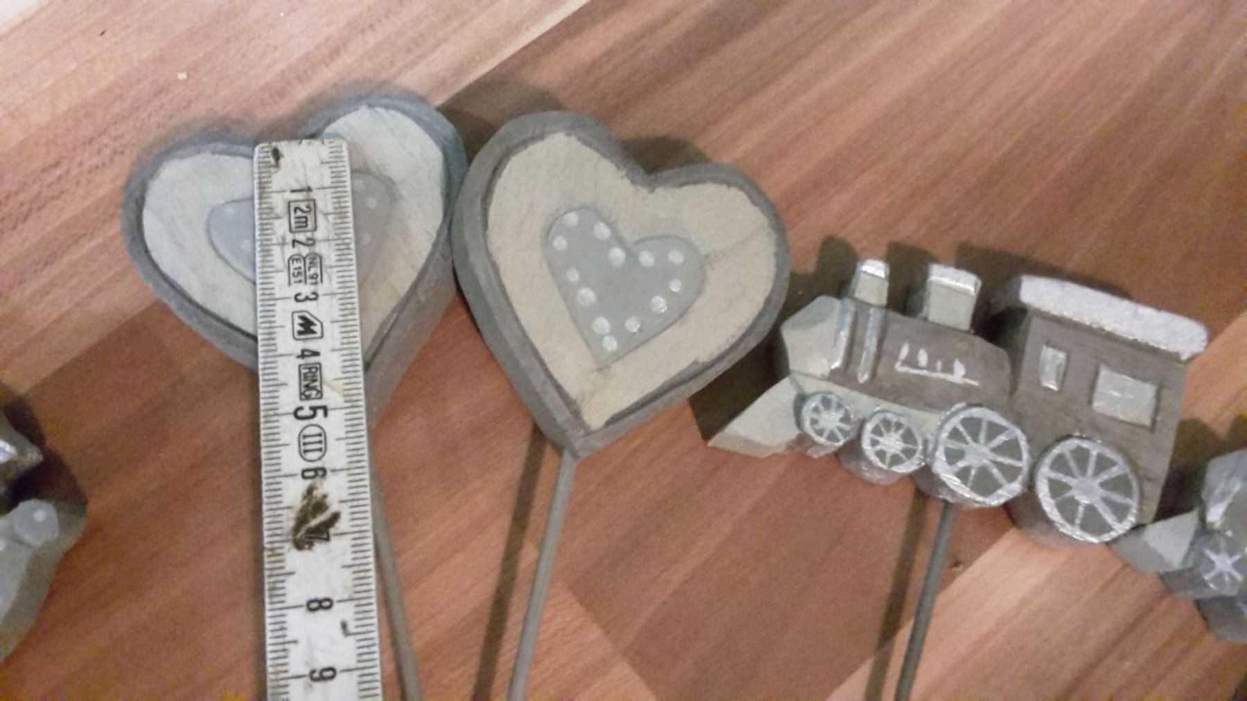Tutte le decorazioni: 12 Holzstecker silber – Nuovo e nell'imballaggio originale da Schwarzenburg venduto da Flamingo07 2