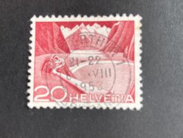 Schweiz 1953 Grimsel 20 Rp. WINTERTHUR 1 8.VIII.1953