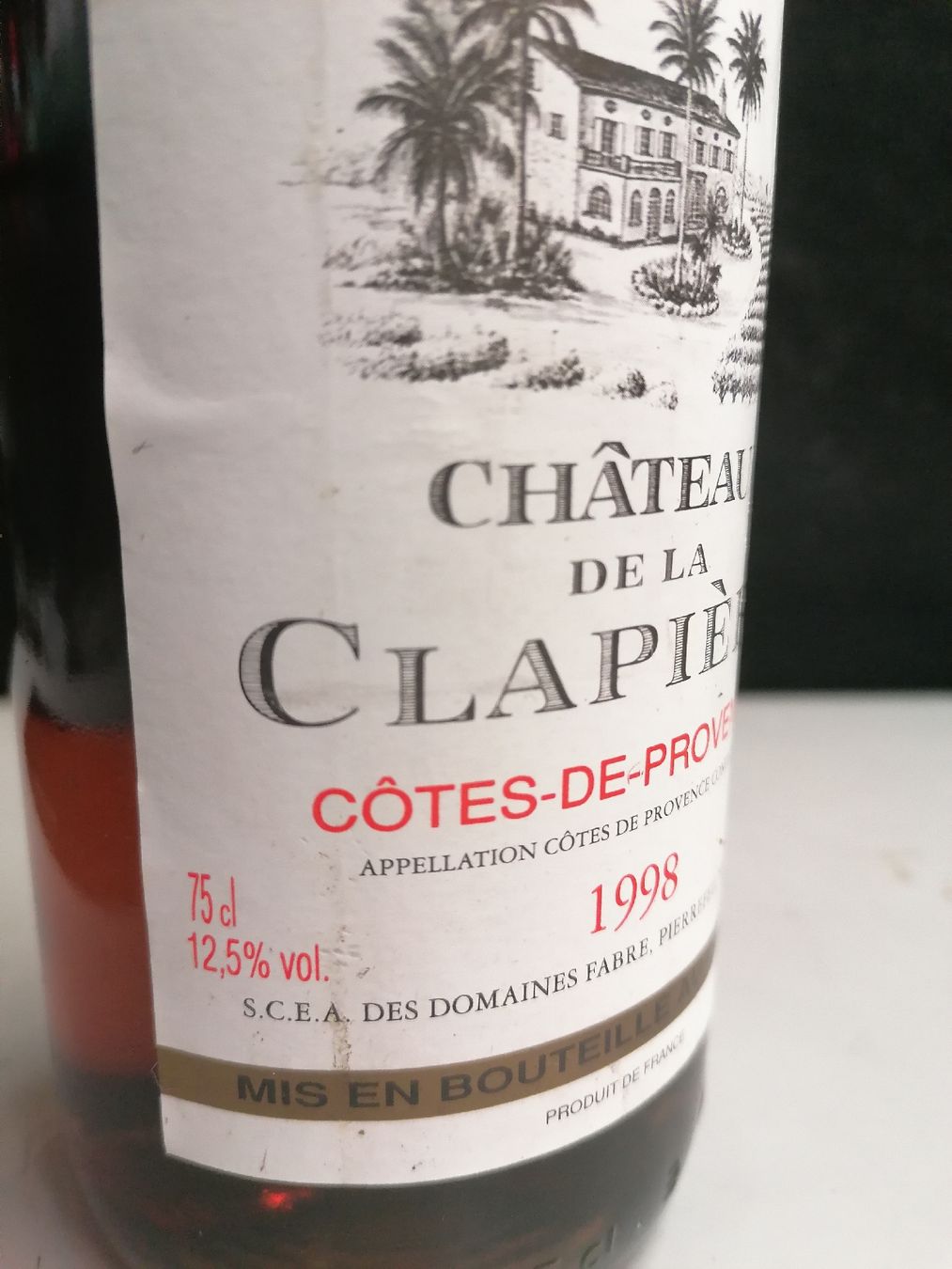 Vino: CHÂTEAU DE LA CLAPIÉRE 1998 – Nuovo (secondo la descrizione) da Genève venduto da Leboucheoreilles 2