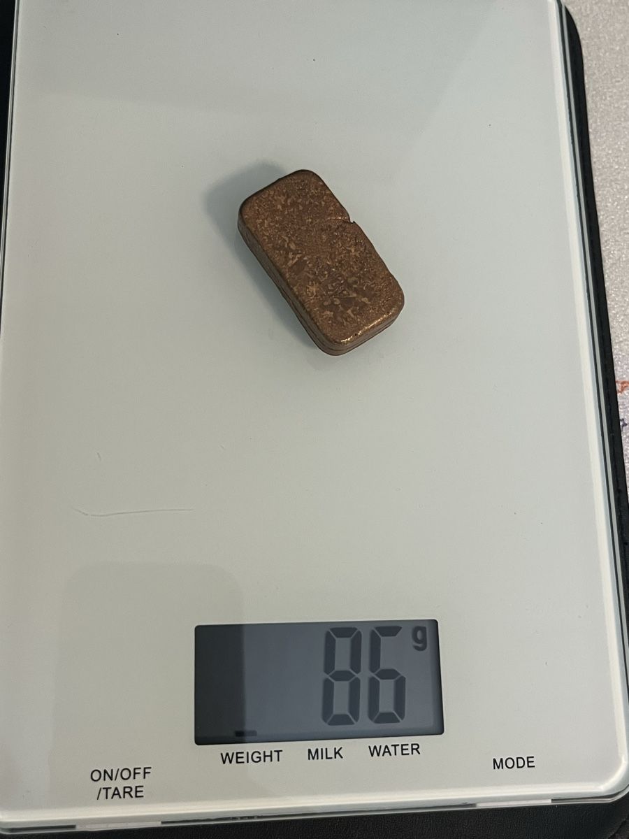 Edelmetalle: Kupferbarren, Eigenguss, 86g – Gebraucht aus Würenlos von KLG_3TBs 7