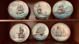 Lot de 6 Assiettes en Porcelaine - The Franklin Mint 1986