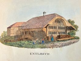 Alte Druckgrafik von Entlibuch