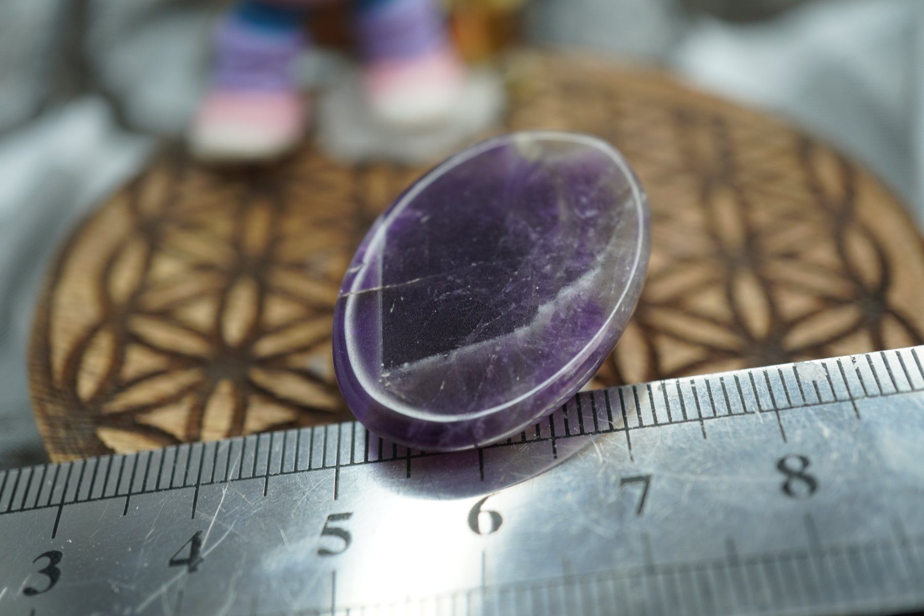Minerali & Pietre curative: Amethyst    Blatt Geschnitzt  Cabochon   Ab 1.- – Nuovo e nell'imballaggio originale da Eschenbach SG venduto da topstone 3