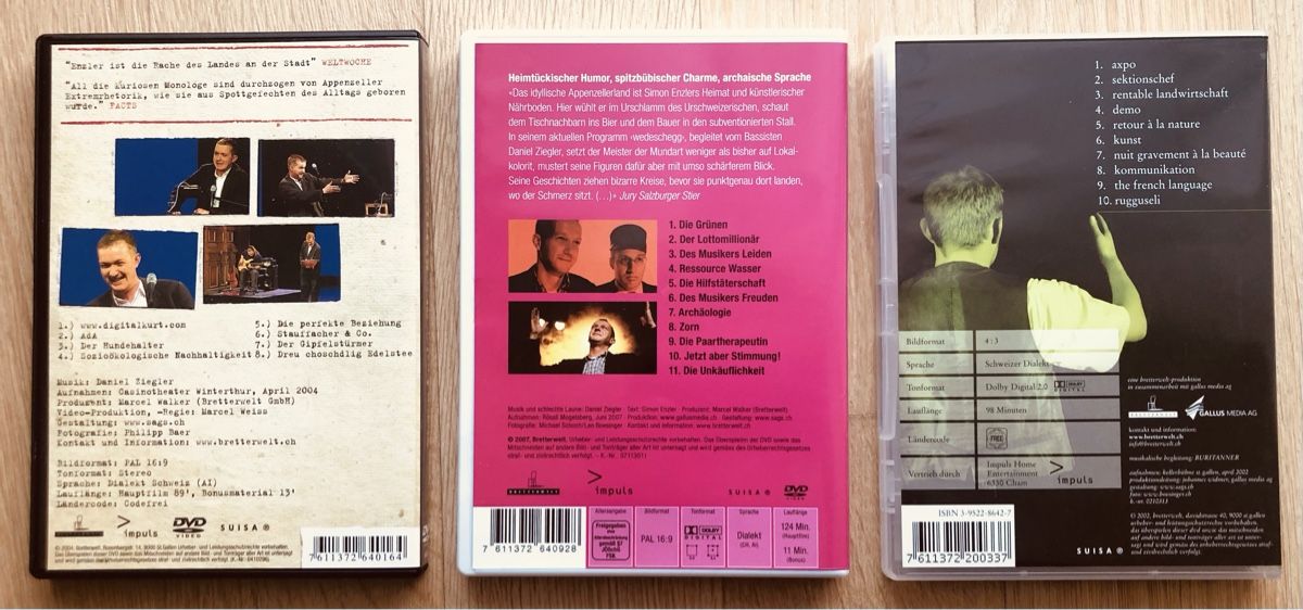 Tutti i DVDs: Simon Enzler, 3 DVDs – Nuovo (secondo la descrizione) da St. Gallen venduto da Allegra_blue 1