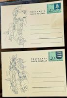 FL - 2 Ganzsachen  Landschaftssujet und Wappen