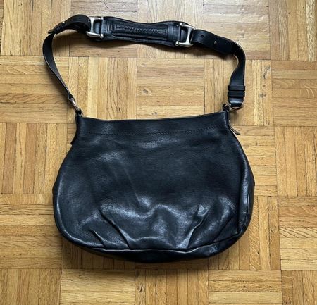 Black leather Bally Purse