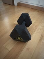 Dumbbell Domyos hexagonal black 10kg used