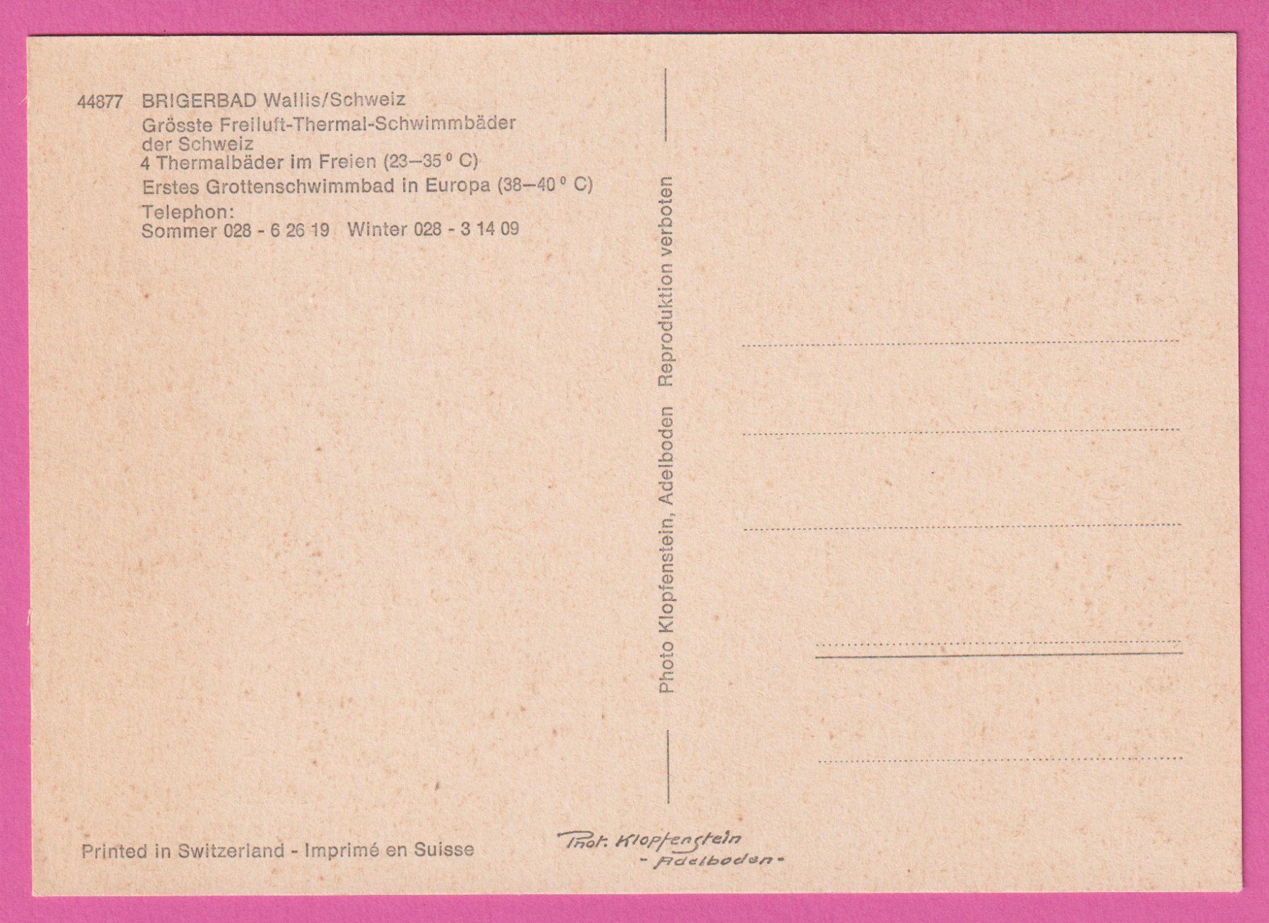 Cartoline postali: Brigerbad Wallis sehr belebt – Usato da Einsiedeln venduto da dillie 1