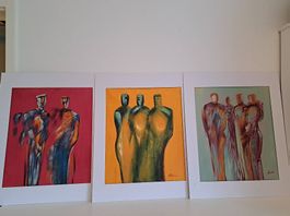 Ölgemälde 'Silhouetten' 50 x 60