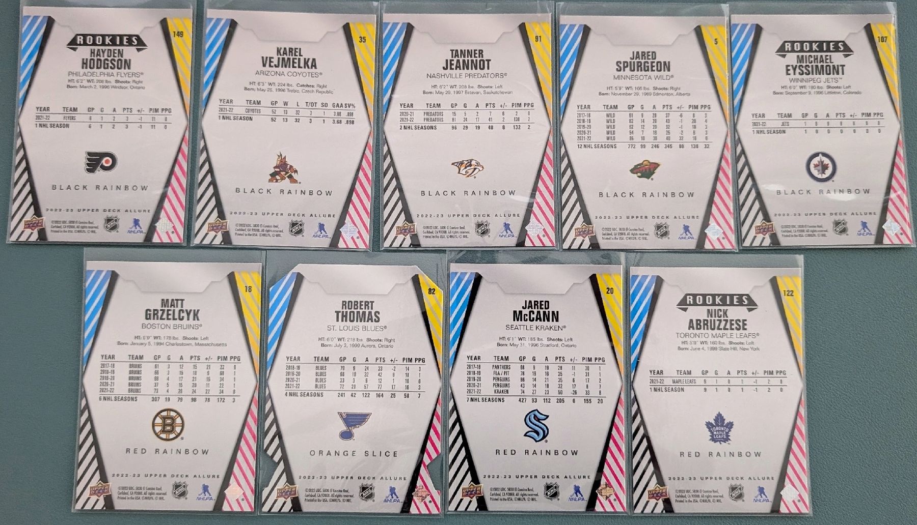 NHL Sammelbilder & Trading cards: 9x Upper Deck Allure Parallel Lot/ Black Rainbow/Red Rainbow – Neu (gemäss Beschreibung) aus Zürich von Milk-and-Chicken 1
