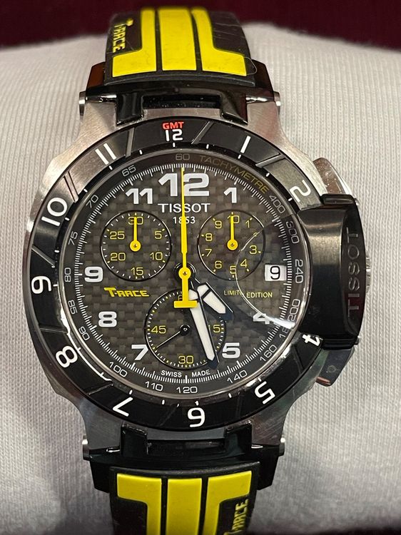 Tissot T Race Moto GP Limited Edition Chronograph Blue Dial Blue Rubber Strap Watch for Men - T141.417.17.047.00 main image 1