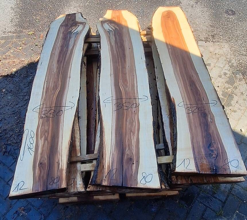 Articoli in legno: Apfelholzbretter 80mm, 3 Stück, Nr. 12 – Usato da Waldkirch venduto da bauprofi87