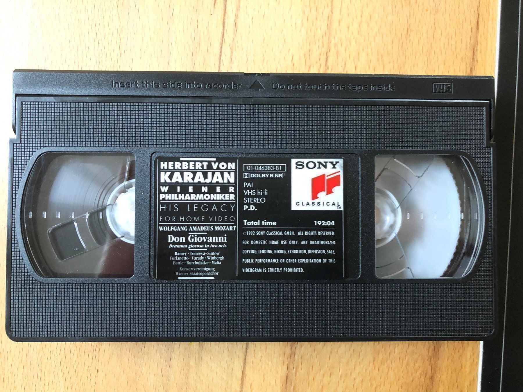 Tutti i VHS: VHS Mozart Don Giovanni Karajan Live – Usato da Basel venduto da Cambes 4