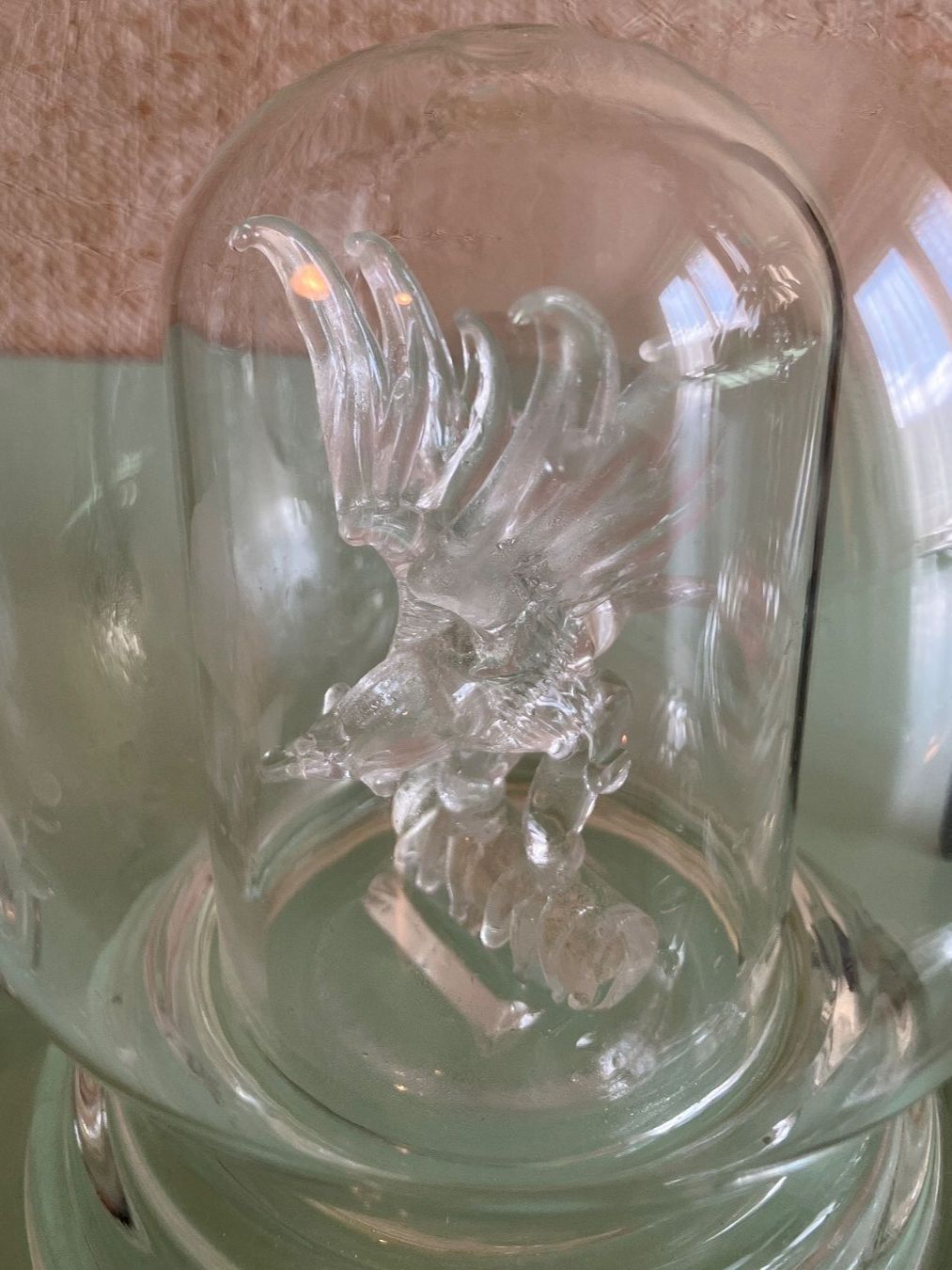 Caraffe: 2 Vintage Glaskaraffen, mit Innenfiguren – Usato da Sattel venduto da Pinggi7 2