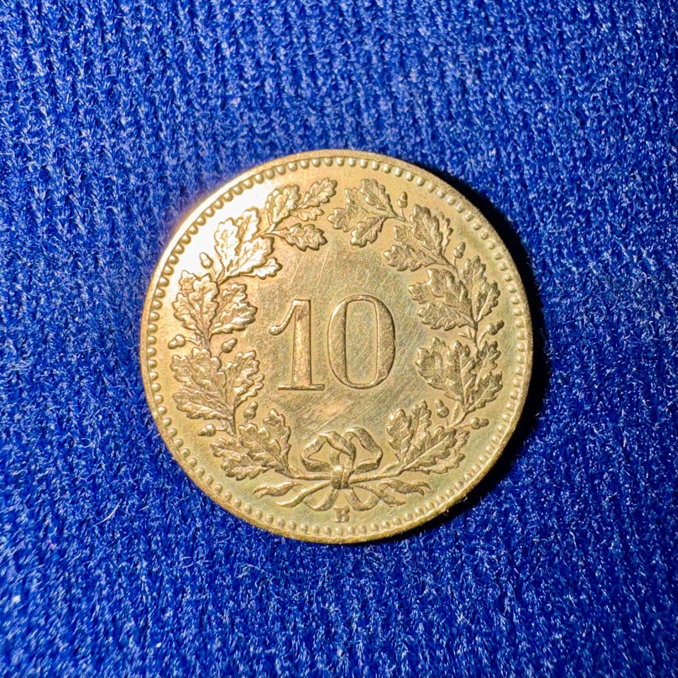 Tutti le monete: 10 Rappen 1918 Messing cu-zn – Usato da Waldstatt venduto da Mucu 1