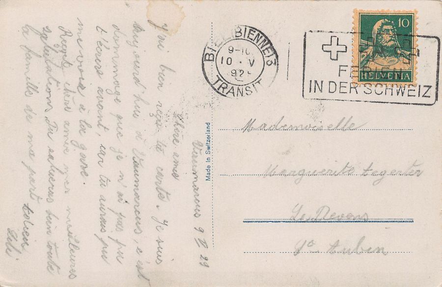 Ansichtskarten: Camp de Vaumarcus, circulée 1929 – Gebraucht aus Frauenfeld von POML 1