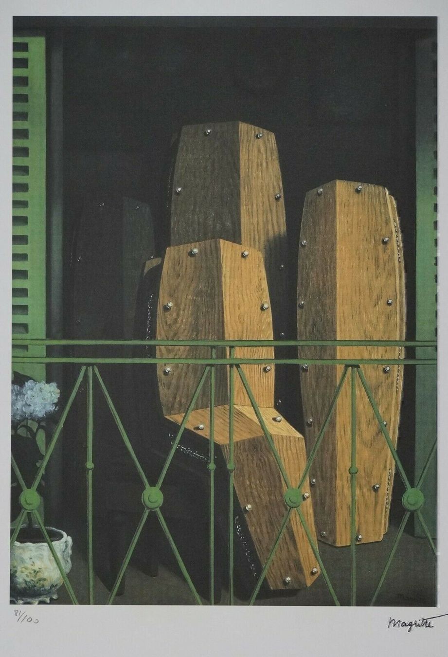 Foto & Immagini: RENÉ MAGRITTE LITHOGRAPHIE  HANDNUMMERIERT DRUCKSIGNIERT – Usato da Gersau venduto da kunst-online 1