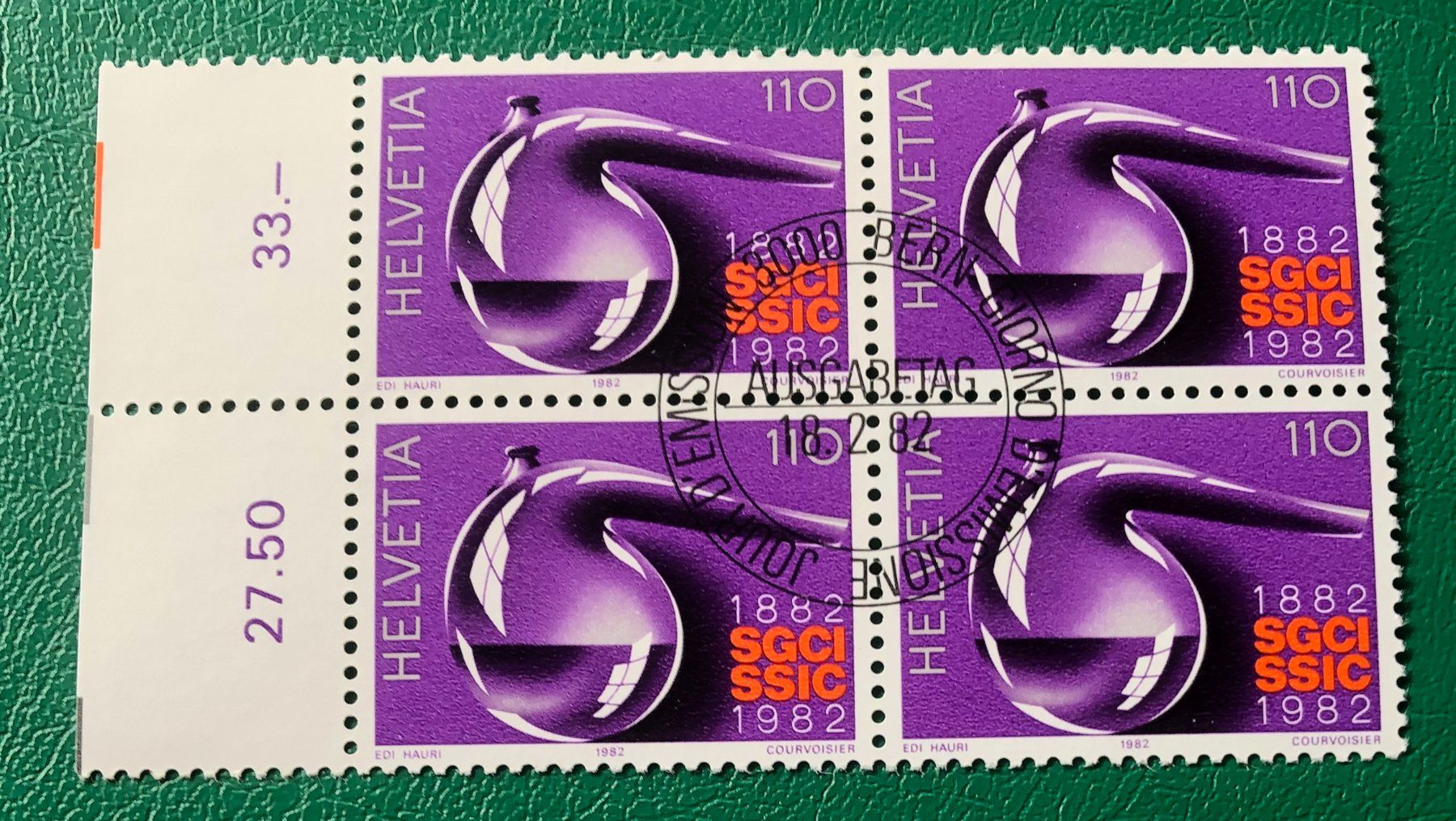 Tutti i francobolli: 4 er Block Nr. 667 mit ETStempel Bern – Usato da Aarau venduto da Billa007