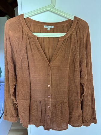 Bluse von natura, hellbraun, Grösse M, neuwertig