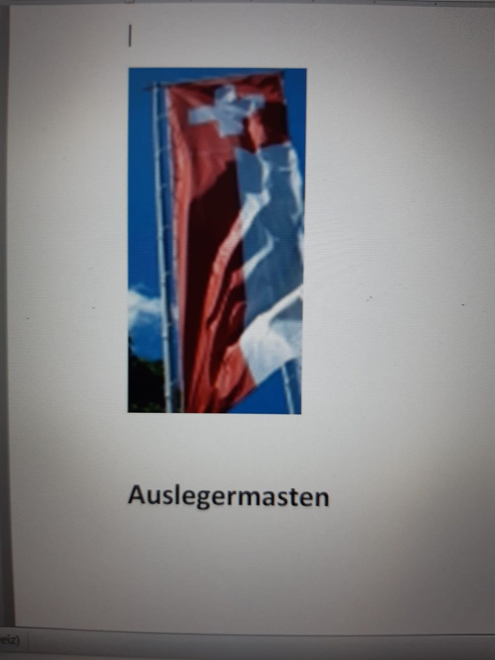 Bandiere: Fahnenmast, Auslegermast – Usato da Nenzlingen venduto da markbaum