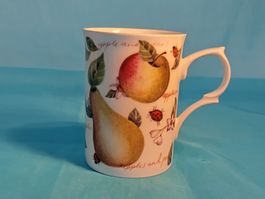 Tasse, Früchte, englisches Porzellan, Rose of England