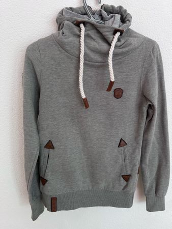 Naketano Pullover grau mit Kapuze guter Zustand