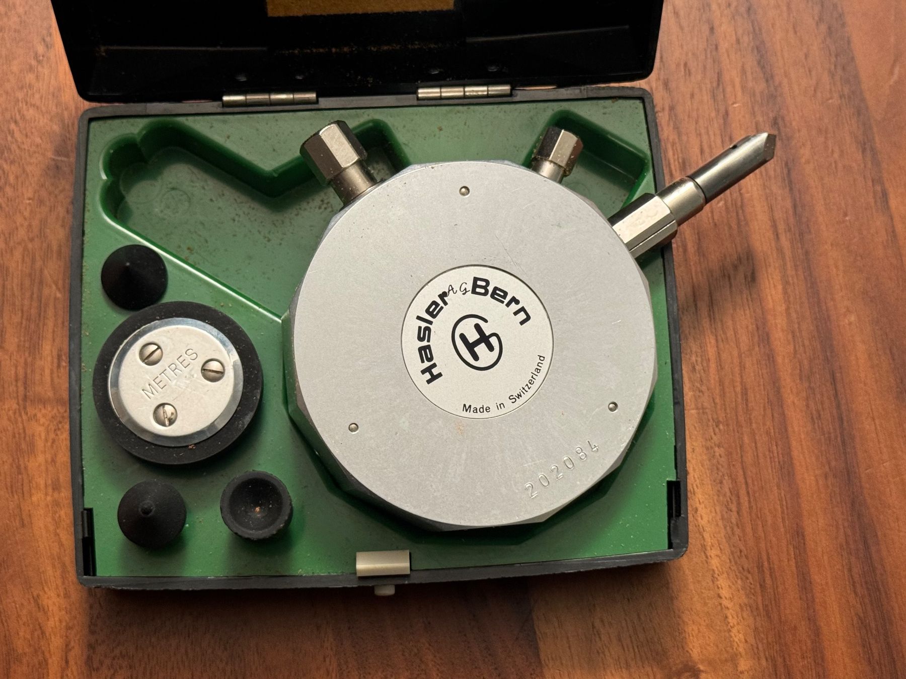 Misurare: Vintage Hasler-Berne Hand Tachometer – Usato da Kaiseraugst venduto da Drasa 3