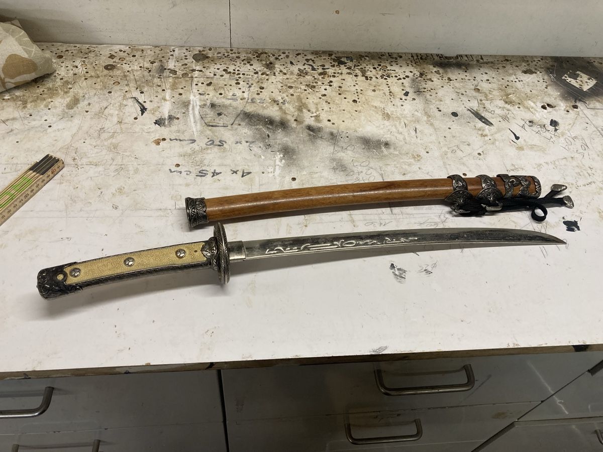 Arte internazionale: DEKO SAMURAI KATANA SCHWERT – Usato da Bottmingen venduto da Surubi 1