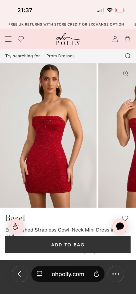 Vestiti: Damenkleid rot Gr. 34 – Nuovo e nell'imballaggio originale da Wermatswil venduto da Fmc 5