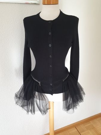 Moschino Couture Pullover mit Tüll MEGA Gr. 36