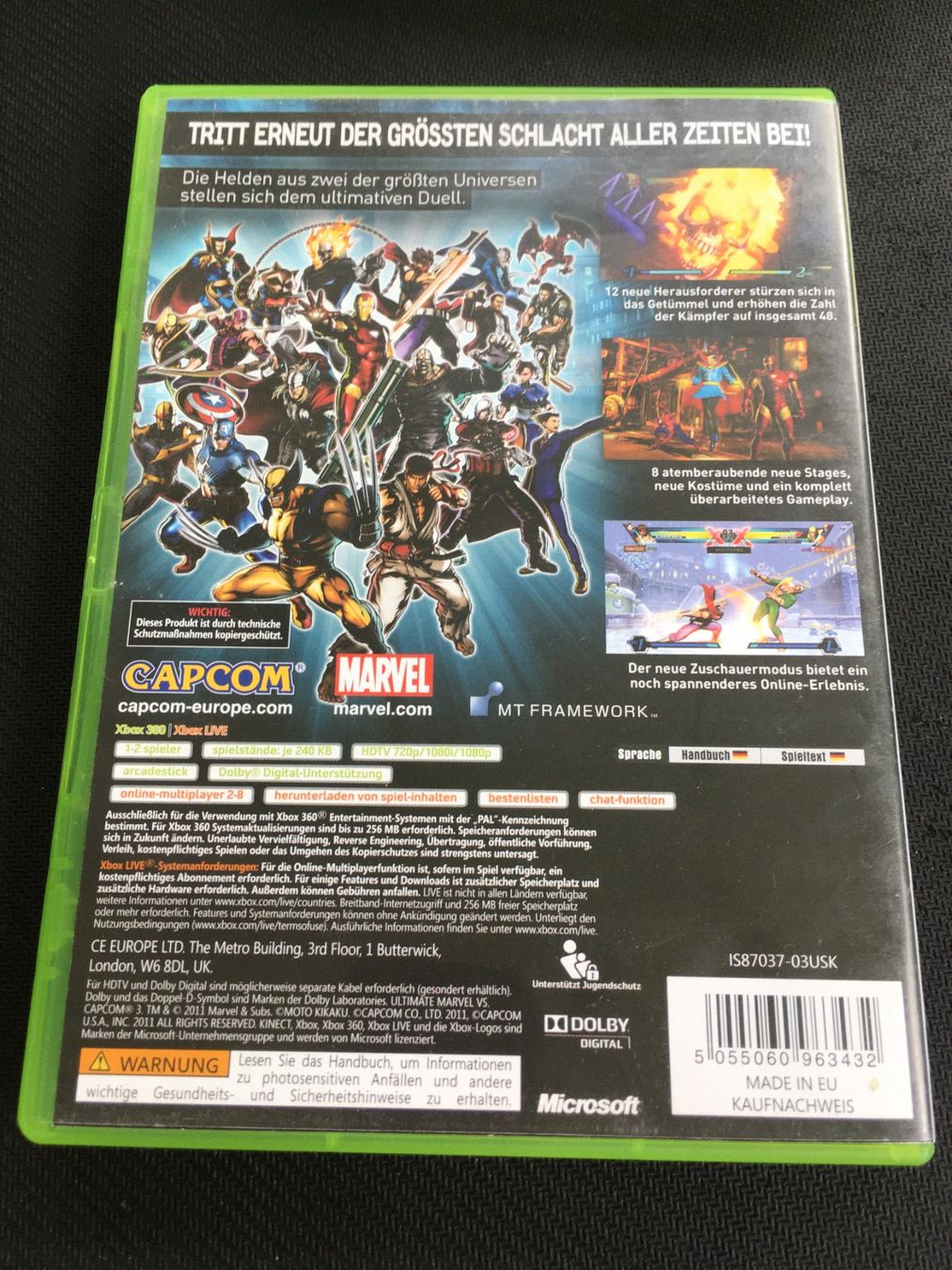 Microsoft Spiele: Ultimate Marvel vs Capcom 3 - Xbox 360 – Gebraucht aus St.Gallen von sjosjo 1