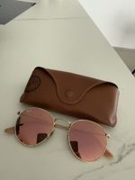 Sonnenbrille Ray-Ban Round Metal rosa guter Zustand
