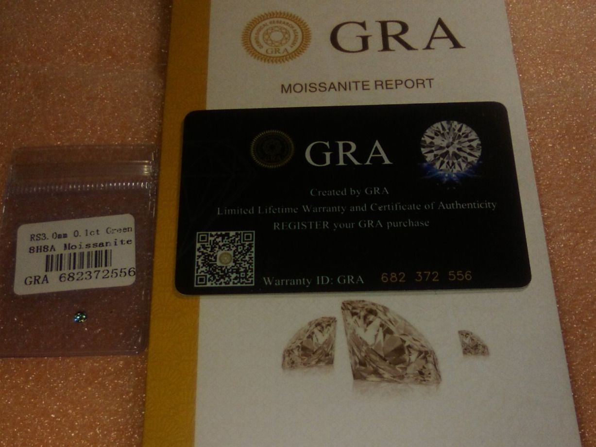 Pierres précieuses: echt diamant,,0.1 karat,hellgrün – Neuf (Voir description) à Basel par bijoutrie_4 2