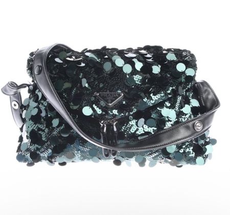 Prada Handtasche mit Pailletten neuwertig