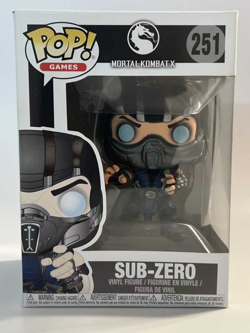 Funko Statuette: Funko POP! Games Mortal Kombat X Sub-Zero – Nuovo e nell'imballaggio originale da Le Mouret venduto da perfectbijou