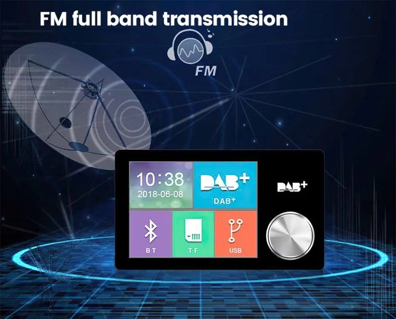 Radio: 2.8" Farbdisplay DAB+ Empfänger, AUX, BT, UDISK, TF, FM – Nuovo e nell'imballaggio originale da Malans GR venduto da BUYBEST-Schweiz 9