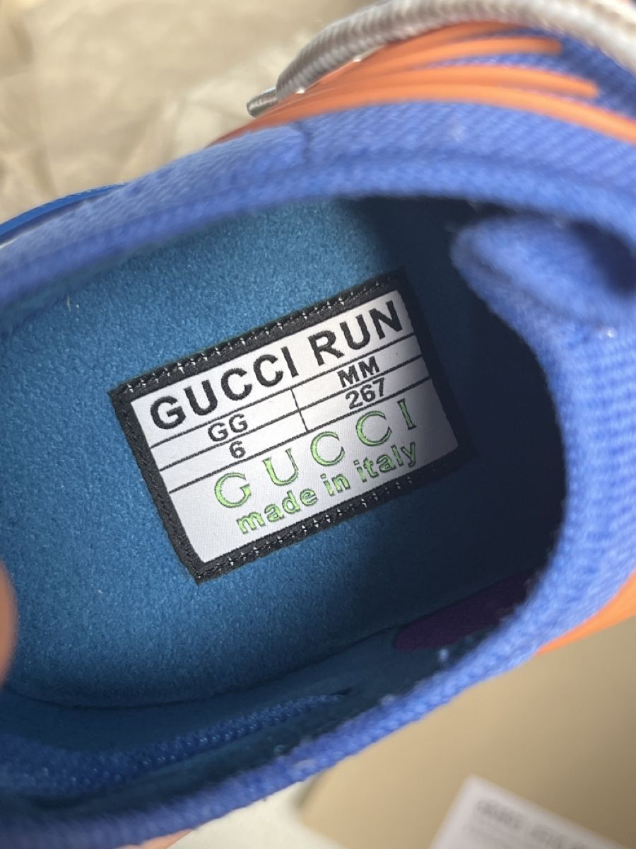 Gucci Scarpe da uomo: Gucci Monogram Sneakers Blue Orange – Nuovo e nell'imballaggio originale da Zürich venduto da Lifestyle1 6
