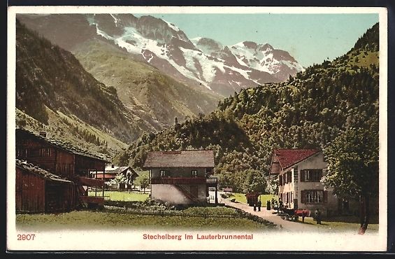 Cartoline postali: Stechelberg, Teilansicht der Ortschaft i – Usato da Berlin venduto da bartko-reher