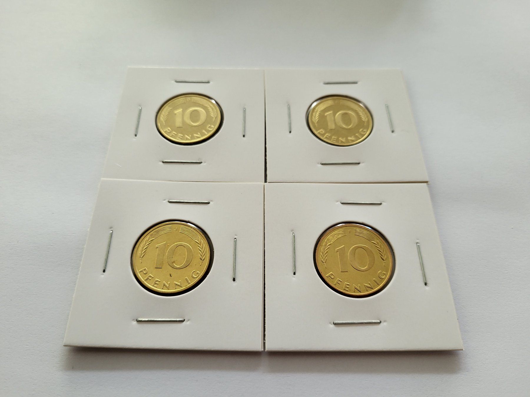 Tutti le monete: 10 Pfennig D-F-G-J 1987 PP – Nuovo (secondo la descrizione) da Pravidondaz venduto da LVtik 1