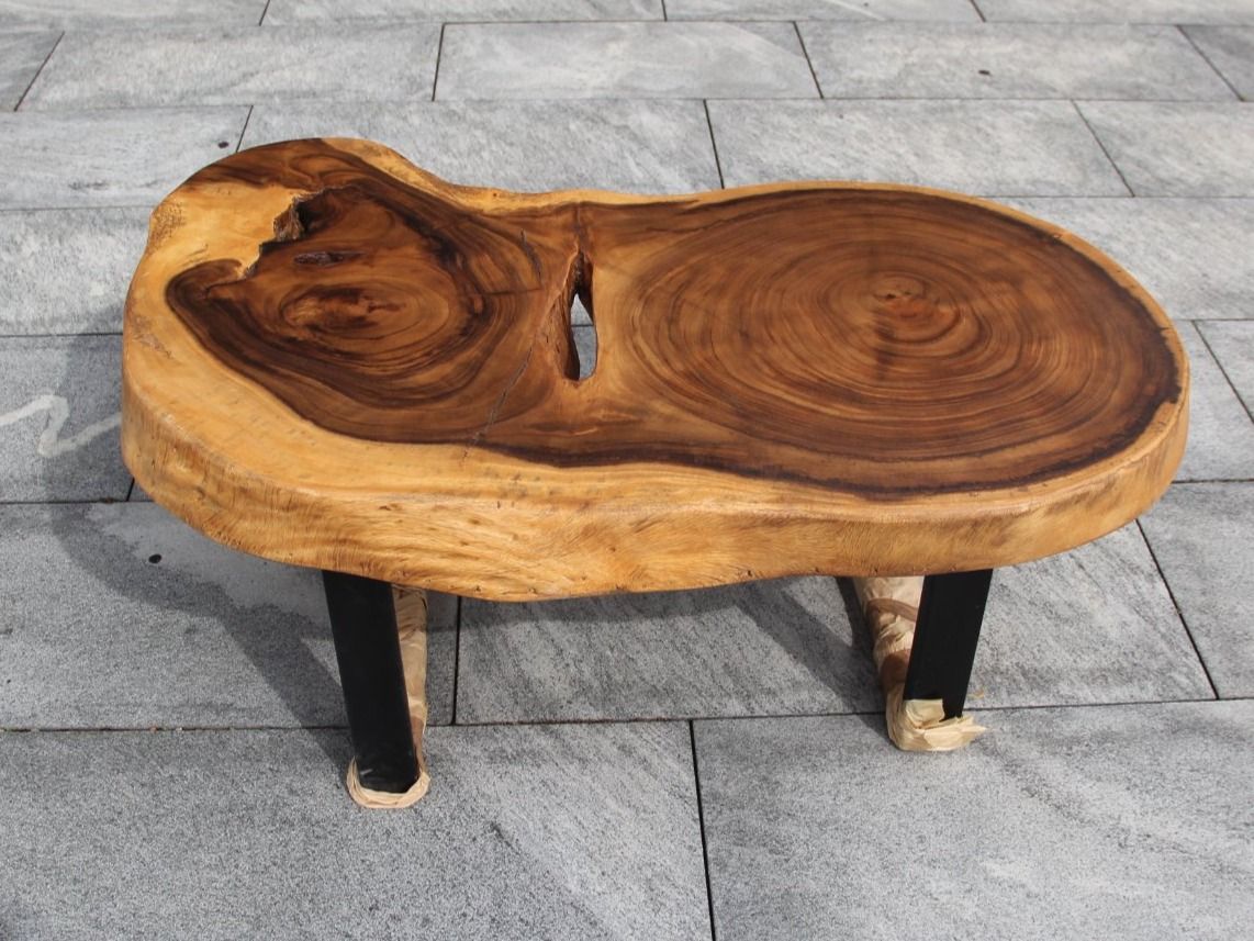 Tavoli: Baumscheibe Tisch, Baumstammtisch, Baumscheibe Couchtisch – Nuovo e nell'imballaggio originale da Schaffhausen venduto da buddhadeko 2