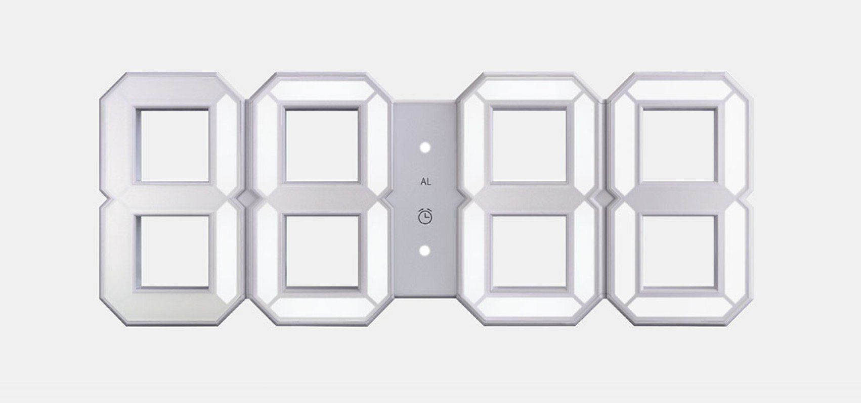 Orologi: Kibardin white & white clock – Nuovo (secondo la descrizione) da Niederwil AG venduto da Resurver