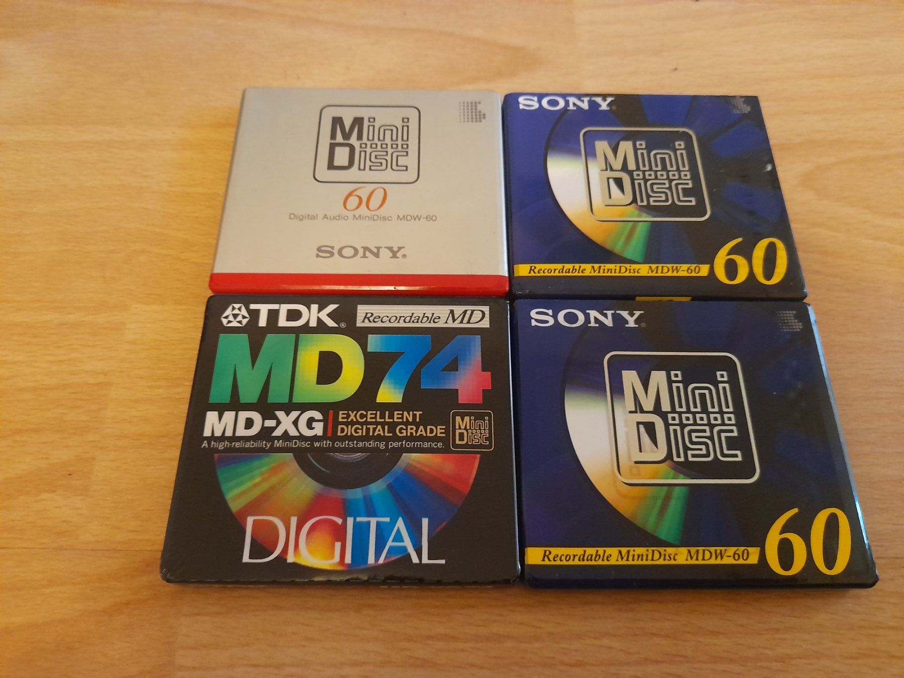 Sony Minidisc: 4 MiniDisc 60 & 74 Minuten OVP – Neu und originalverpackt aus Lustmühle von chevi03