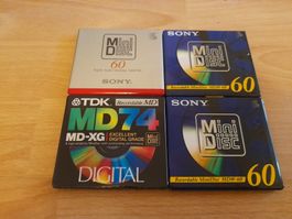 4 MiniDisc 60 & 74 Minuten OVP
