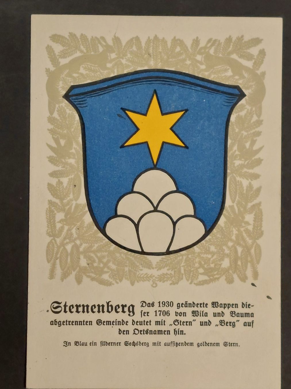 Cartoline postali: Gemeindewappen Sternenberg/ZH - Text beachten – Nuovo (secondo la descrizione) da Obfelden venduto da Funke2