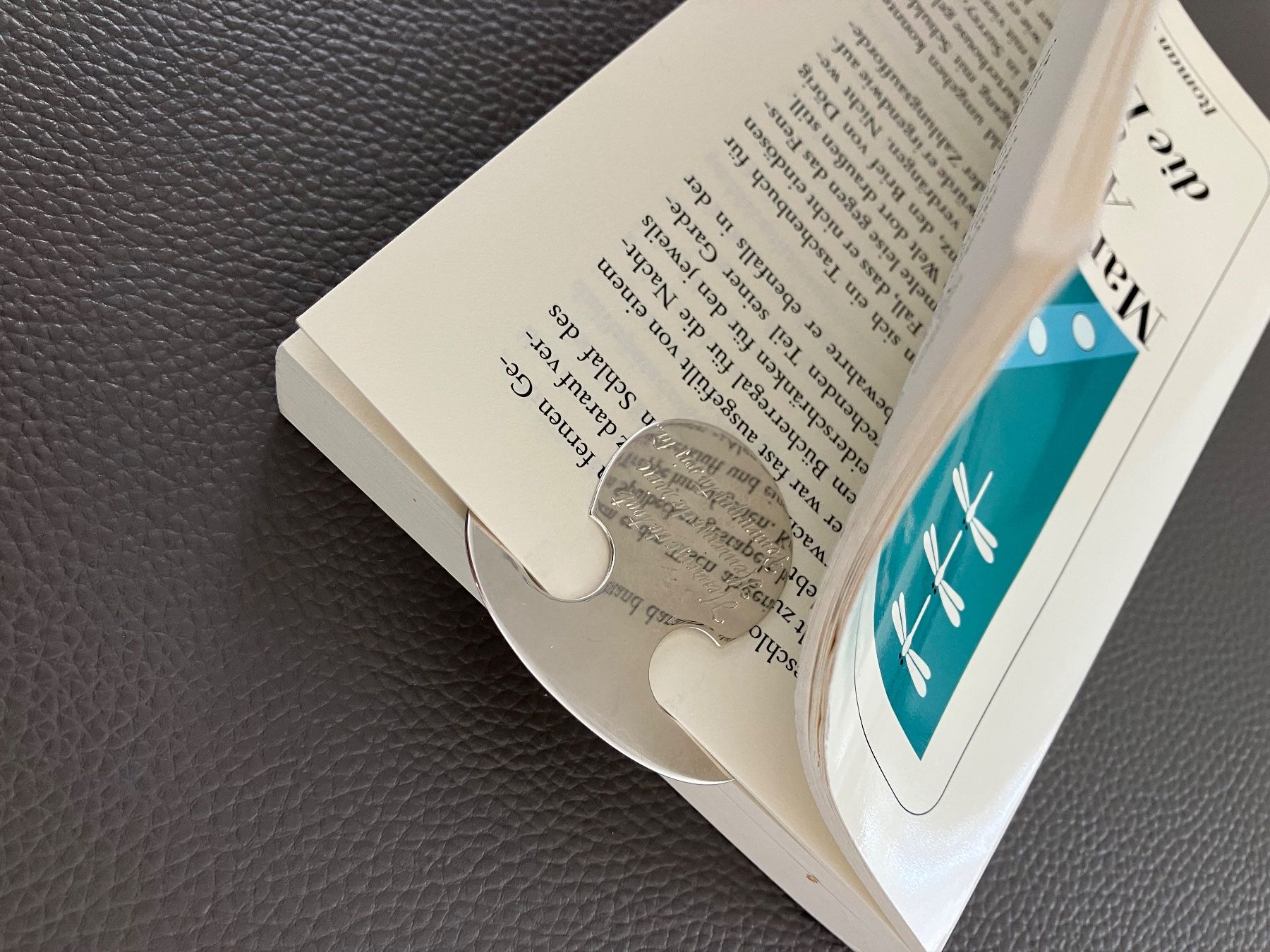 Sonstiges zum Sammeln & Seltenes: 3 silberne Lesezeichen Buchzeichen mit Inschrift, Herz, Eule – Gebraucht aus Tägerwilen von Smartfuchs 8