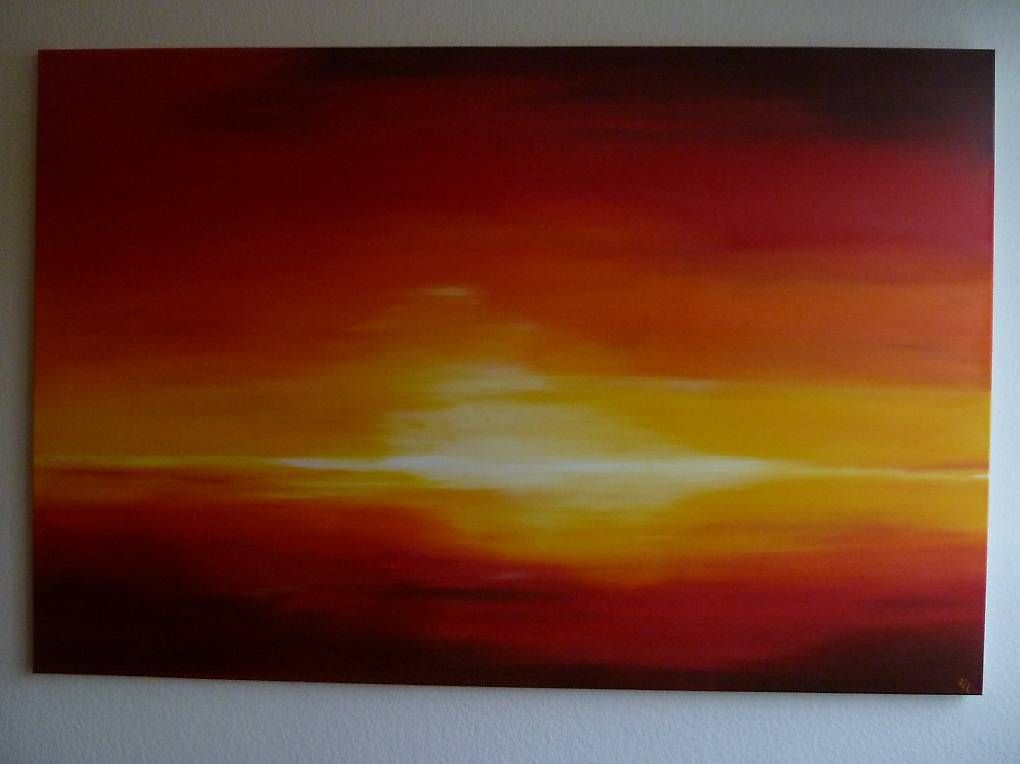 Foto & Immagini: Bild "Abendrot" (Oel) 80x120 cm – Usato da Bassersdorf venduto da ella98