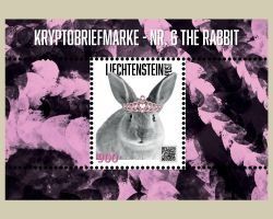 Liechtenstein Crypto Stamp Nr 6 The Rabbit Silber
