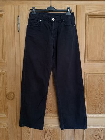 H&M Divided Jeans Schwarz Baggy | 36