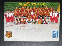 Autogrammkarte, 60 Jahre SC Bern , SCB 1991/92