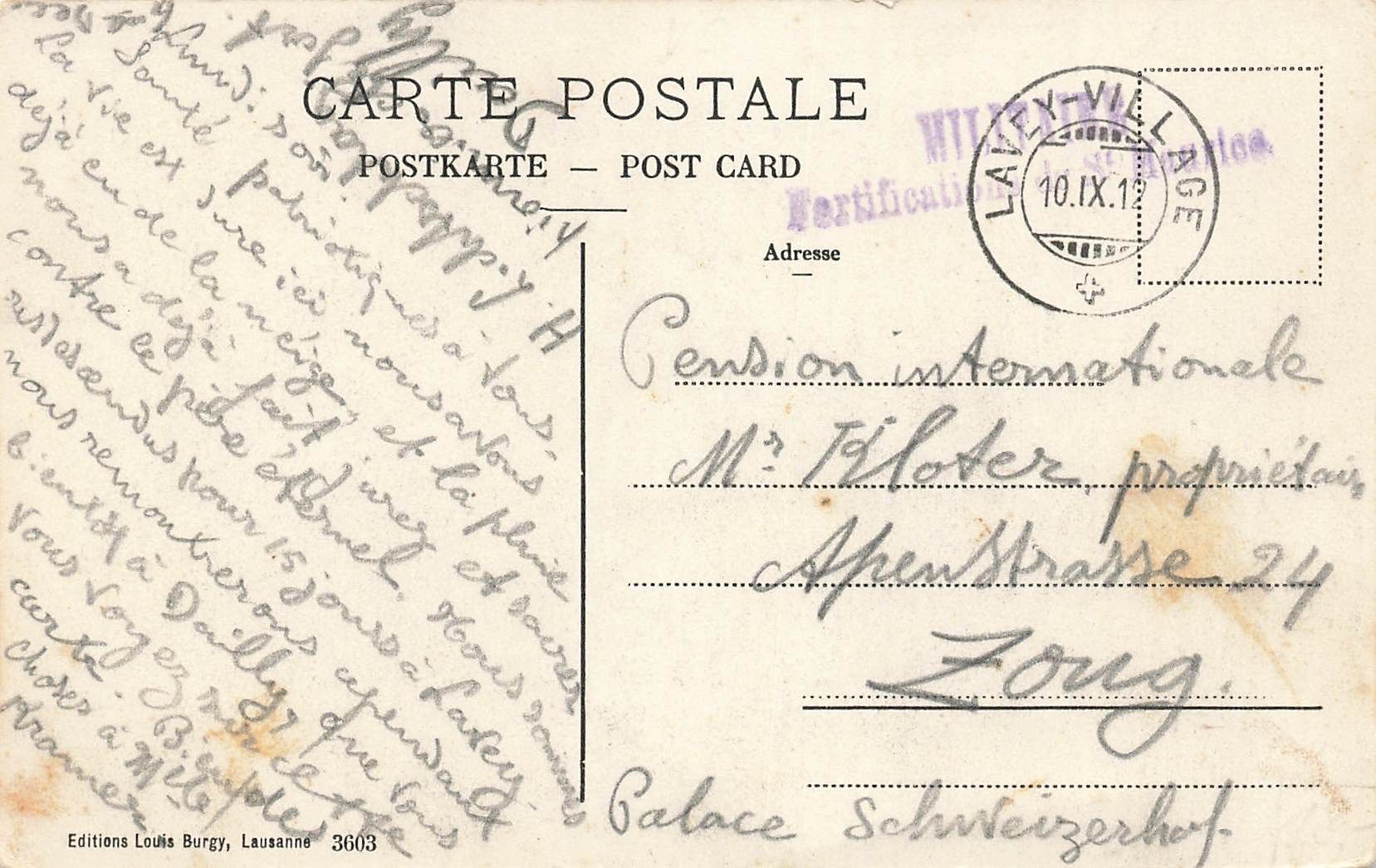 Cartoline postali: St. Maurice – Usato da Biasca venduto da Blenio71 1